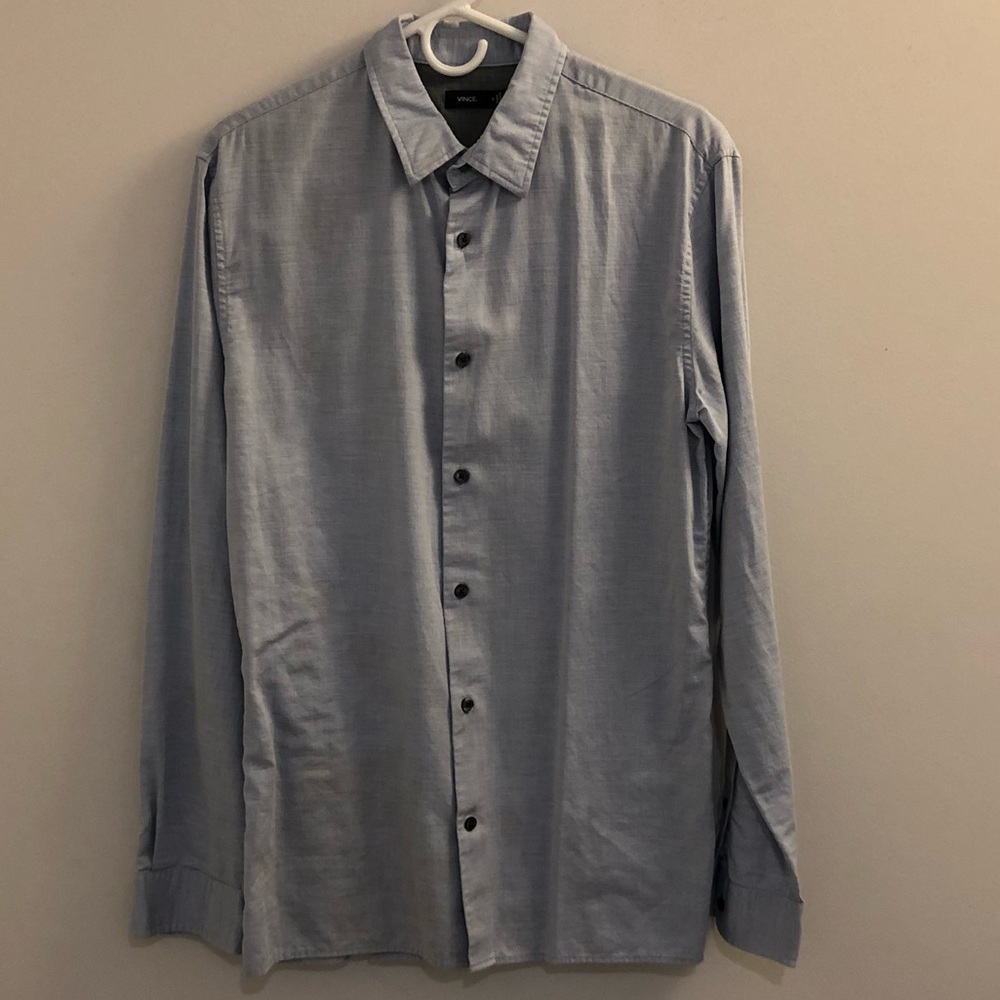 VINCE: Heather Double Face Long Sleeve